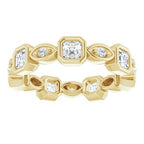 Accented Bezel-Set Eternity Band