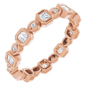 Accented Bezel-Set Eternity Band