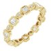 Accented Bezel-Set Eternity Band