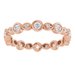 Accented Bezel-Set Eternity Band