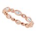 Accented Bezel-Set Eternity Band
