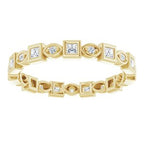 Accented Bezel-Set Eternity Band