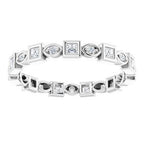 Accented Bezel-Set Eternity Band