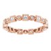 Accented Bezel-Set Eternity Band