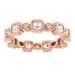 Accented Bezel-Set Eternity Band