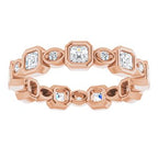 Accented Bezel-Set Eternity Band
