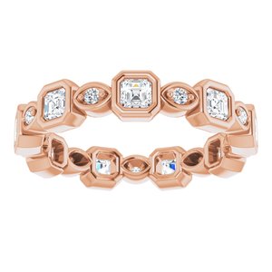 Accented Bezel-Set Eternity Band