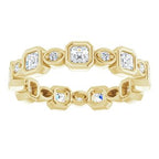Accented Bezel-Set Eternity Band