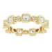 Accented Bezel-Set Eternity Band