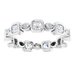 Accented Bezel-Set Eternity Band