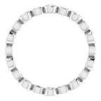 Accented Bezel-Set Eternity Band