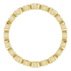Accented Bezel-Set Eternity Band