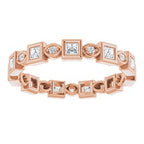 Accented Bezel-Set Eternity Band