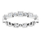Accented Bezel-Set Eternity Band