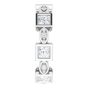 Accented Bezel-Set Eternity Band