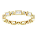 Accented Bezel-Set Eternity Band