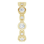 Accented Bezel-Set Eternity Band