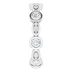 Accented Bezel-Set Eternity Band