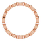 Accented Bezel-Set Eternity Band
