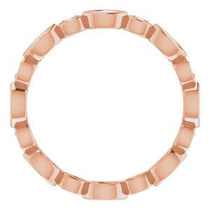 Accented Bezel-Set Eternity Band