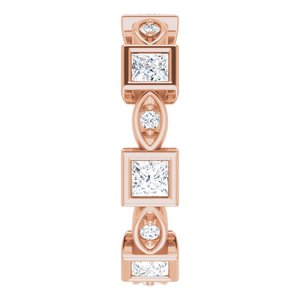 Accented Bezel-Set Eternity Band