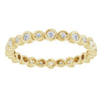 Accented Bezel-Set Eternity Band