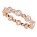 Accented Bezel-Set Eternity Band