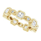 Accented Bezel-Set Eternity Band