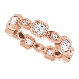 Accented Bezel-Set Eternity Band