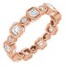 Accented Bezel-Set Eternity Band