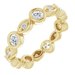 Accented Bezel-Set Eternity Band