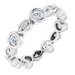 Accented Bezel-Set Eternity Band
