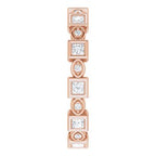 Accented Bezel-Set Eternity Band