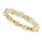 Accented Bezel-Set Eternity Band