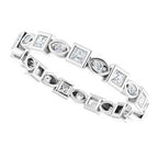 Accented Bezel-Set Eternity Band