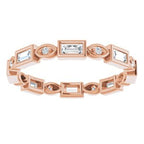 Accented Bezel-Set Eternity Band