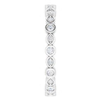 Accented Bezel-Set Eternity Band