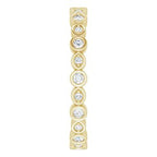 Accented Bezel-Set Eternity Band