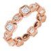 Accented Bezel-Set Eternity Band
