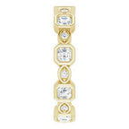 Accented Bezel-Set Eternity Band