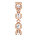 Accented Bezel-Set Eternity Band