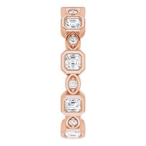 Accented Bezel-Set Eternity Band