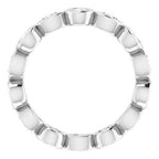 Accented Bezel-Set Eternity Band