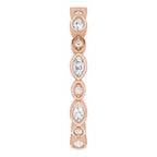 Accented Bezel-Set Eternity Band