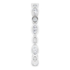 Accented Bezel-Set Eternity Band