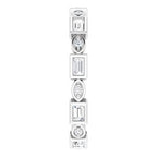 Accented Bezel-Set Eternity Band