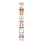 Accented Bezel-Set Eternity Band