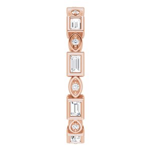 Accented Bezel-Set Eternity Band