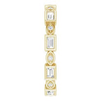 Accented Bezel-Set Eternity Band