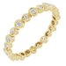 Accented Bezel-Set Eternity Band